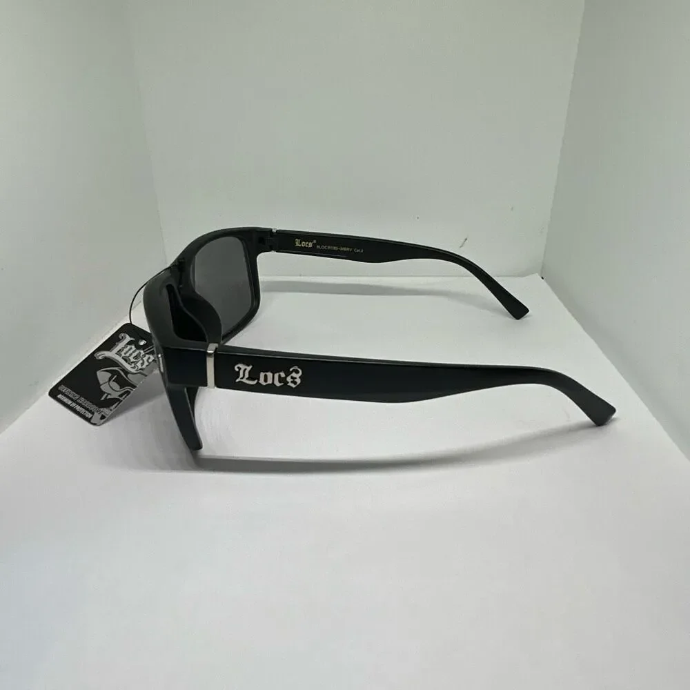 Locs Mirrored UV400 Square Wrap Sunglasses New with Tags